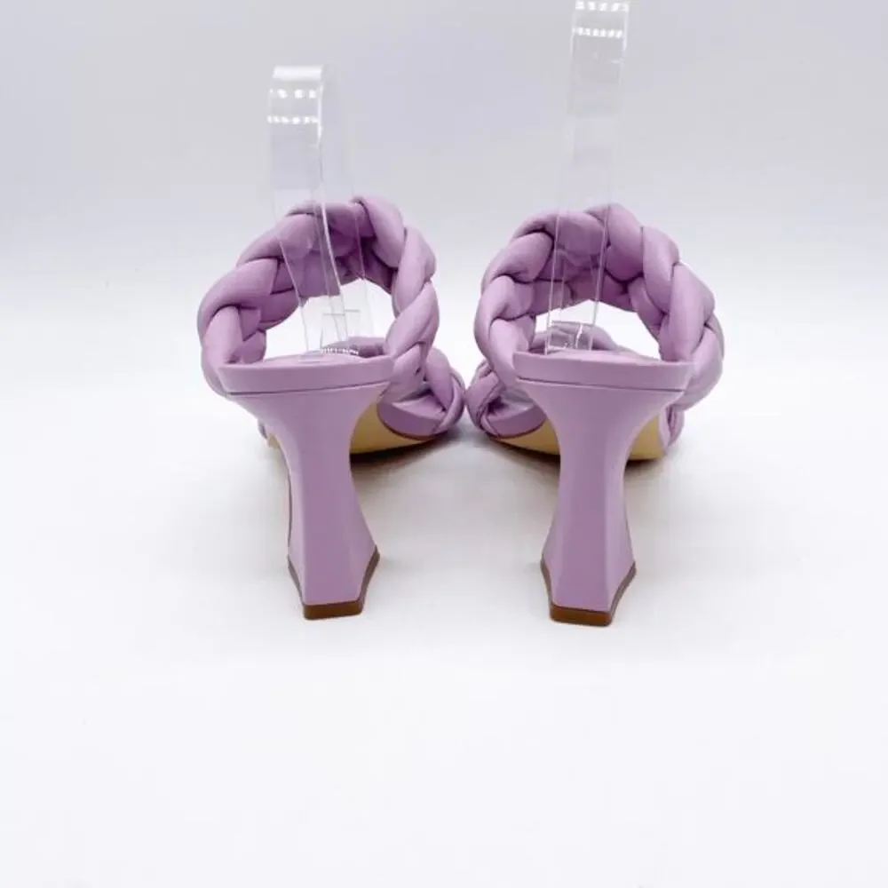 Marc Fisher Women's Light Purple Hammy Leather Block Heel Sandals Size 5M‎